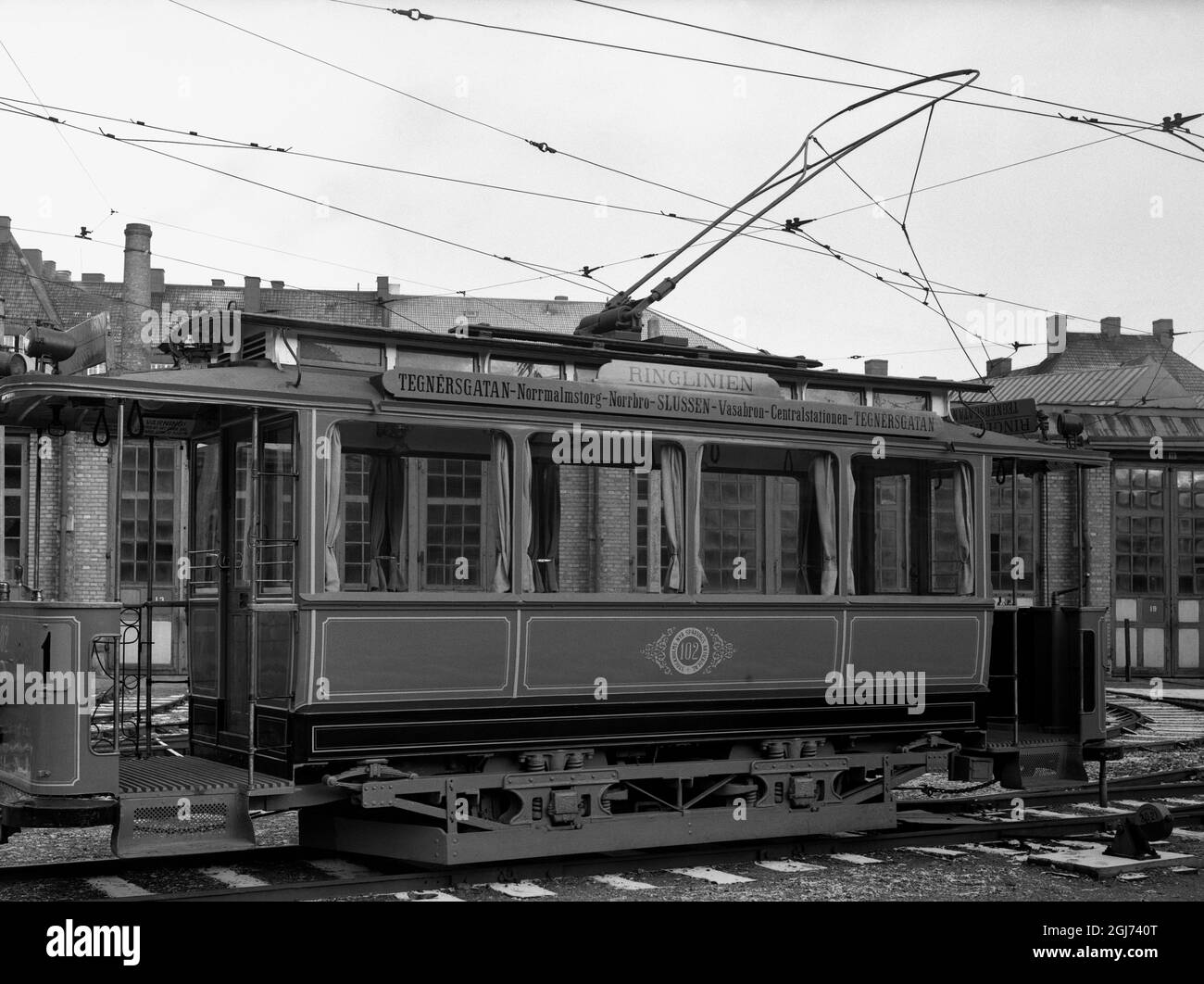 Un tram dal 1905. Foto Stock