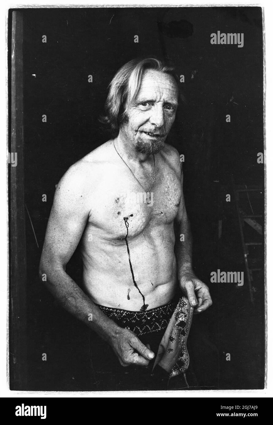 Ali ben Hassan fakir al parco divertimenti Kivik Marknad aperto in estate a Kivik, Svezia meridionale. Foto Bjorn Larsson Ask / SCANPIX / kod 3022 BETALBILD Foto Stock