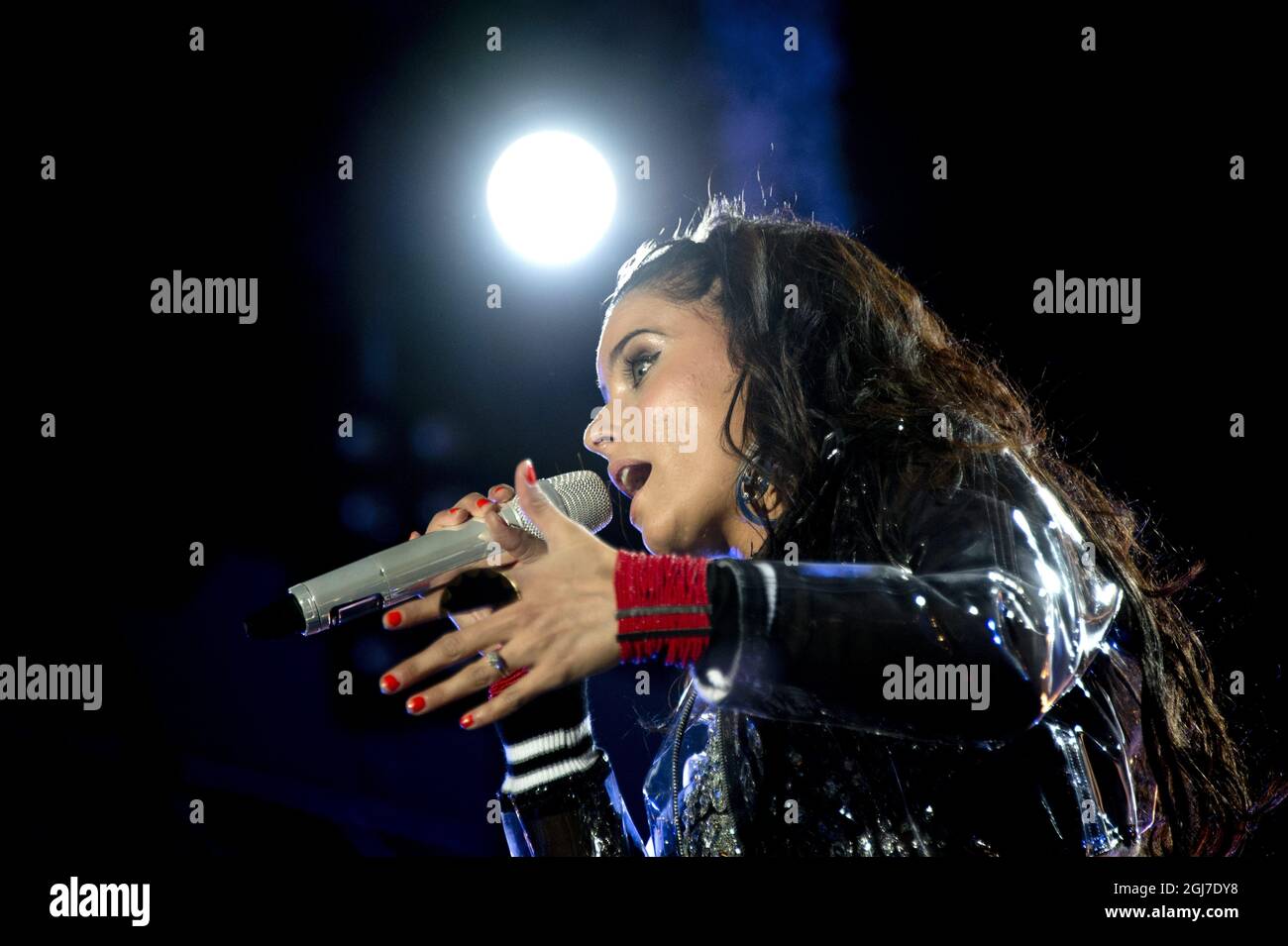 GOTEBORG 2012-06-21 : il cantante canadese Nelly Furtado suona al concerto MTV World Stage di Goteborg il 21 giugno 2012. FOTO Adam IHSE / SCANPIX / Kod 9200 Foto Stock