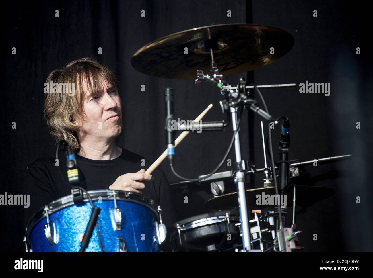 IL gruppo IRLANDESE SIGTUNA 20130614 'My Bloody Valentine' suona durante il Festival Hultsfred di Sigtuna, Svezia, il 14 giugno 2013. Foto: Christine Olsson / SCANPIX / codice 10430 Foto Stock