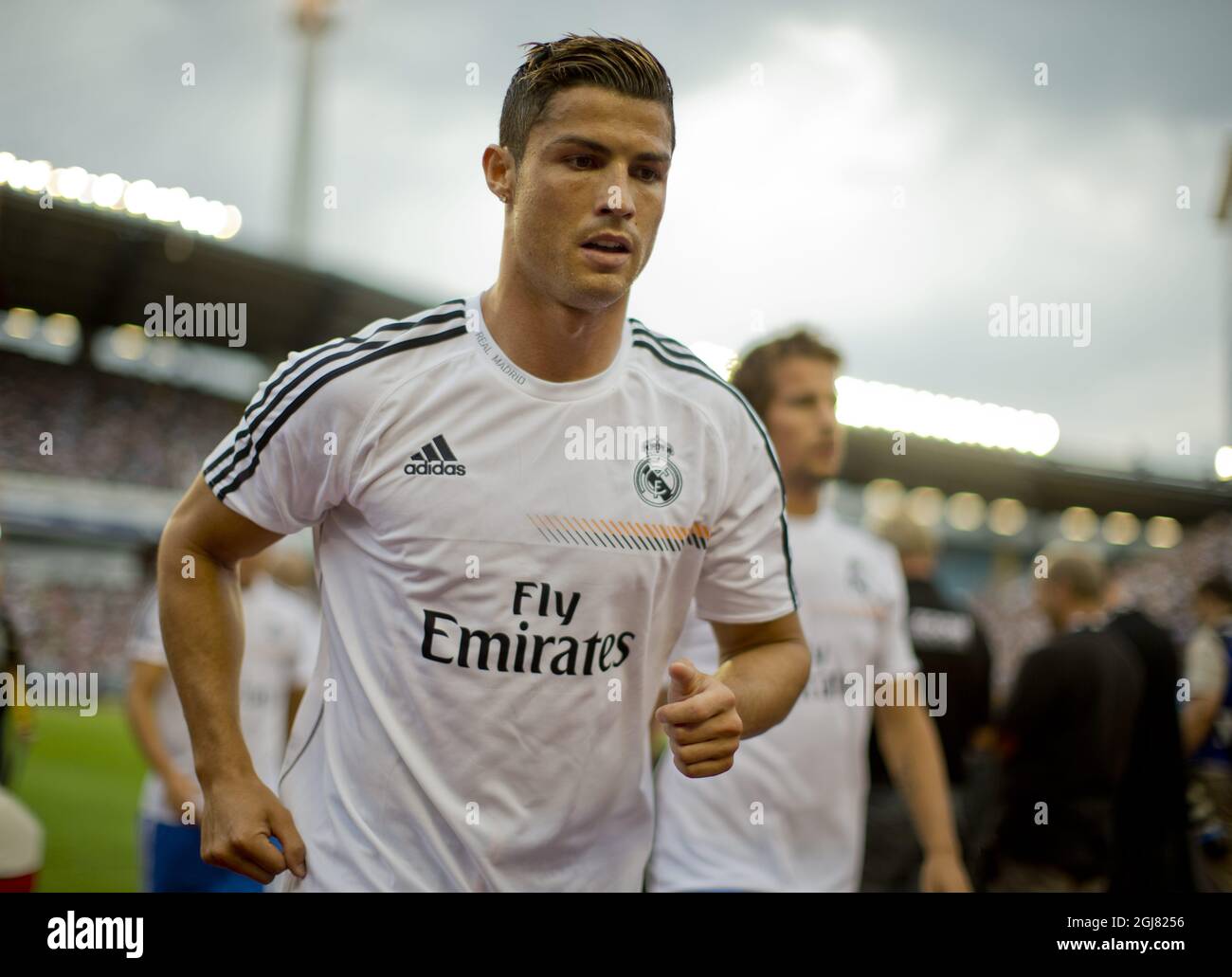 Cristiano Ronaldo di Real Madrid durante una partita di calcio amichevole PSG vs Real Madrid a Ullevi a Goteborg, Svezia, sabato 27 luglio. Foto Adam IHSE / SCANPIX / codice 9200 Foto Stock