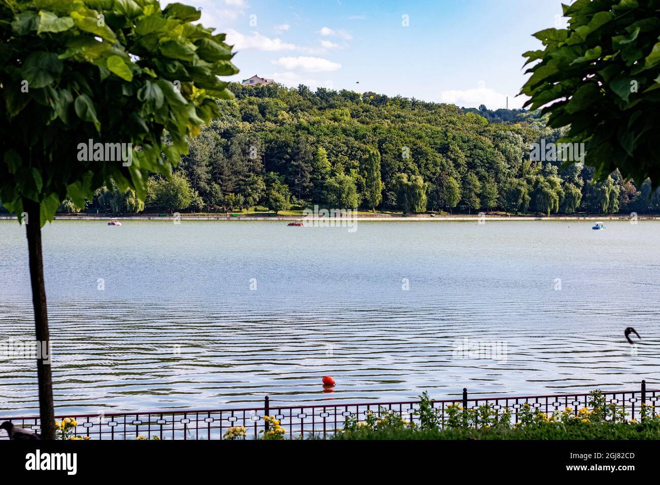 Splendida vista del villaggio in Moldavia Foto Stock