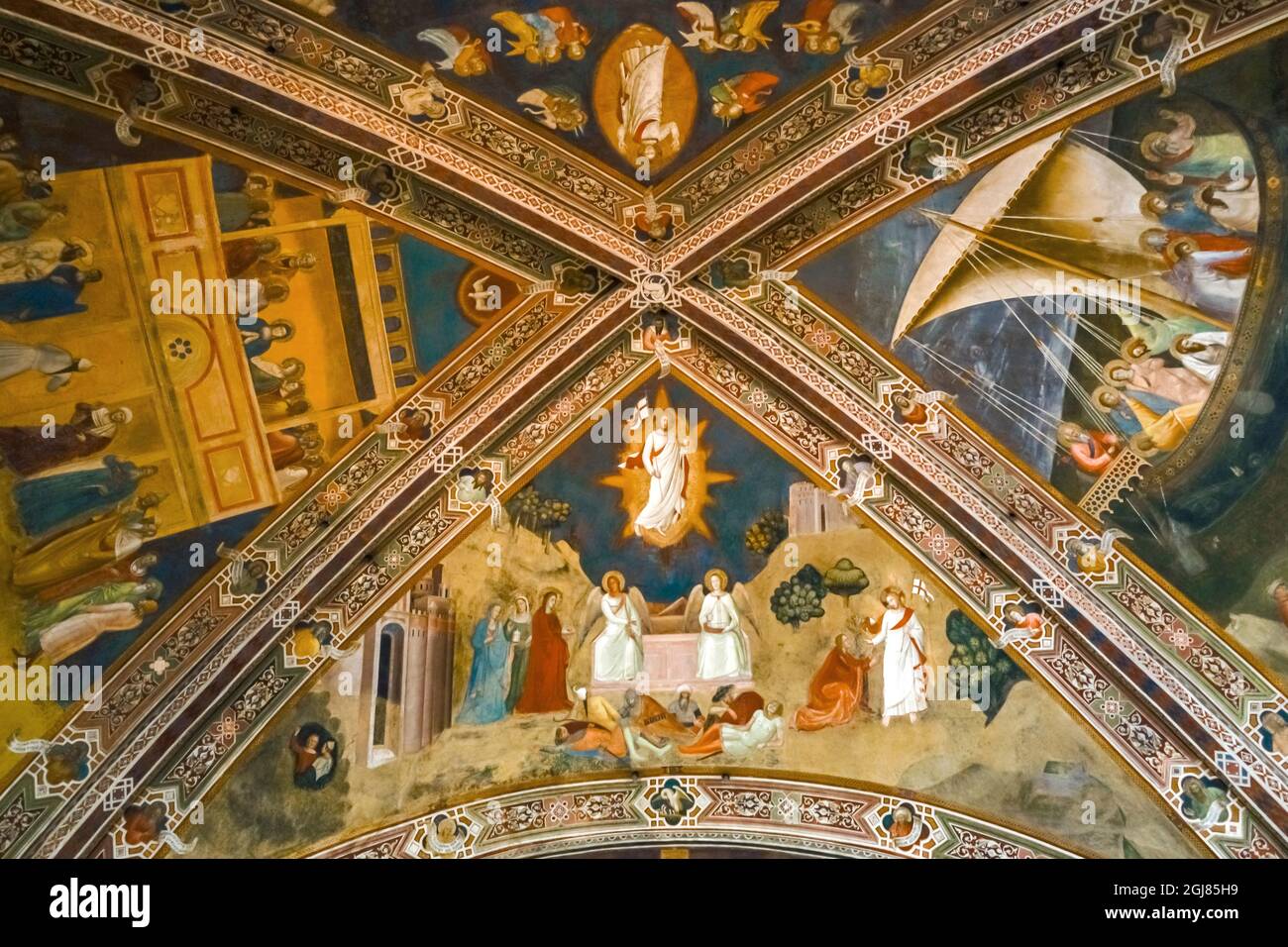 Chiesa Di Firenze Dove Sono Sepolti Michelangelo E Machiavelli Crocifissione e resurrezione immagini e fotografie stock ad alta