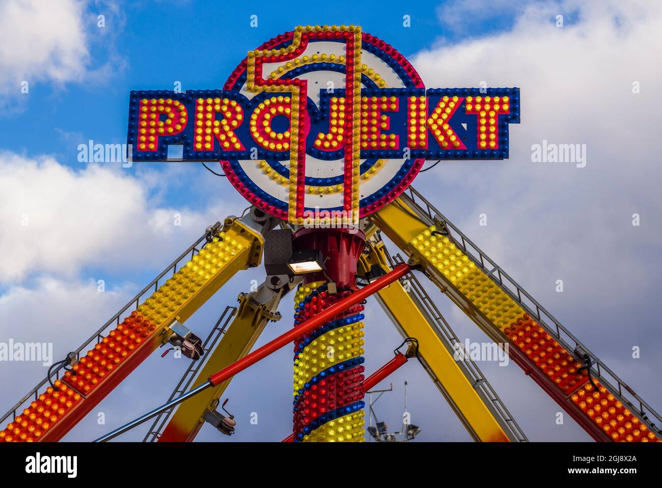 Spagna Isole Canarie Tenerife Island, Santa Cruz de Tenerife, Santa Cruz Carnevale, Carnival ride Foto Stock