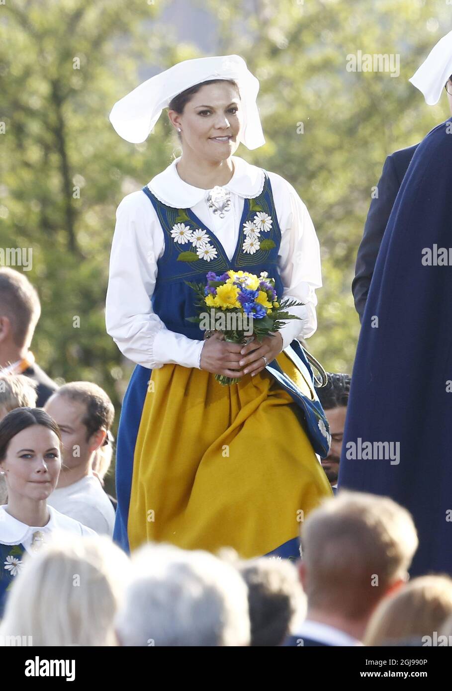 STOCCOLMA, SVEZIA 2015-06-06 Sveriges nationaldag 6 juni. Nationaldagsfirande pÃƒÂ¥ skansen stora scen. Sveriges kungligheter var pÃƒÂ€ plats. Bilden: Kronprinessan Victoria, Foto Patrik C Ãƒâ–sterberg / TT / kod 4571 ** Foto Stock