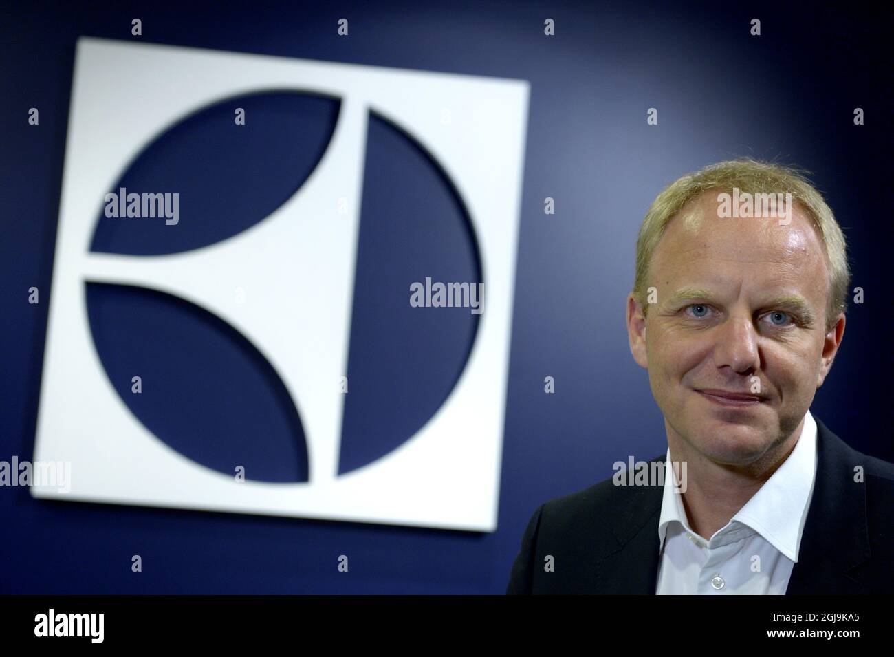 Jonas Samuelson, responsabile delle principali appliance Europa, Medio Oriente e Africa presso il produttore di elettrodomestici Electrolux ha fotografato a Stoccolma, Svezia, il 11 gennaio 2016. Electrolux lunedì ha detto che Samuelson è stato nominato nuovo Presidente e Amministratore Delegato di Electrolux dal 1 febbraio 2016. Foto: Janerik Henriksson / TT / Kod 10010 Foto Stock
