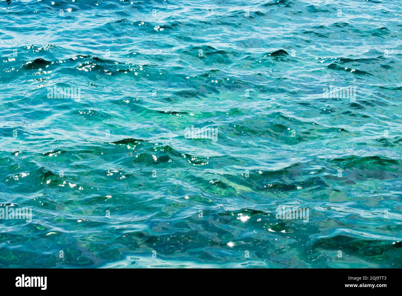 Bellissima spiaggia turchese sfondo acqua Foto Stock