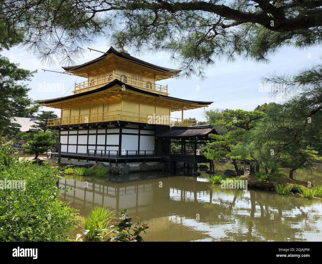 Kinkakuji (Padiglione dorato) Tempio buddista Kyoto Giappone Foto Stock