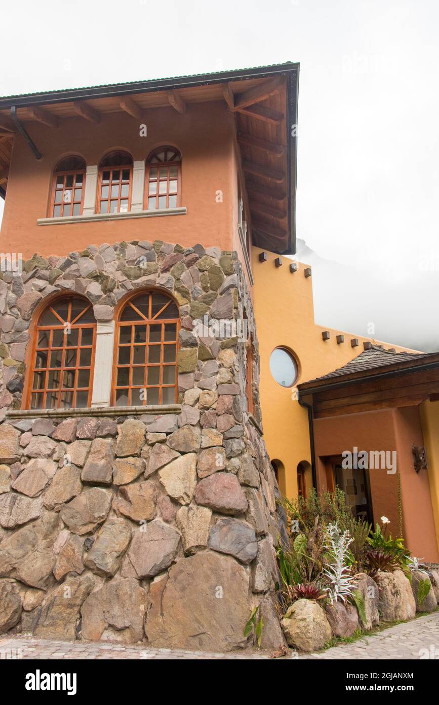 Ecuador, Papallacta. Termas Hot Springs Spa and Resort a High Andes Foto Stock