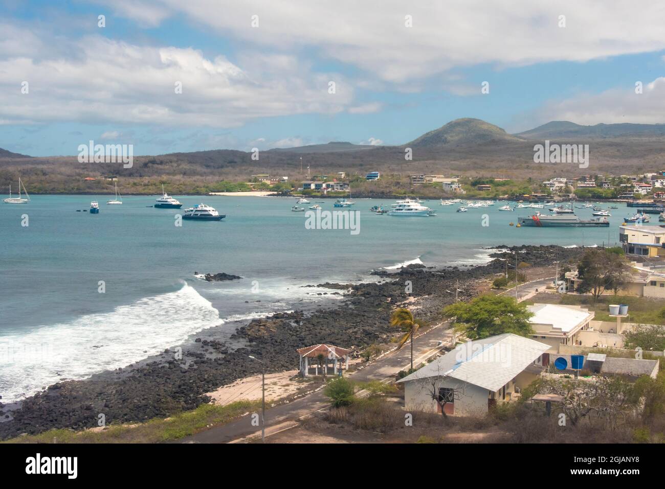 Ecuador, Galapagos Puerto Baquerizo Moreno, capoluogo dell'isola di San Cristobal nella provincia di Galapagos. Foto Stock