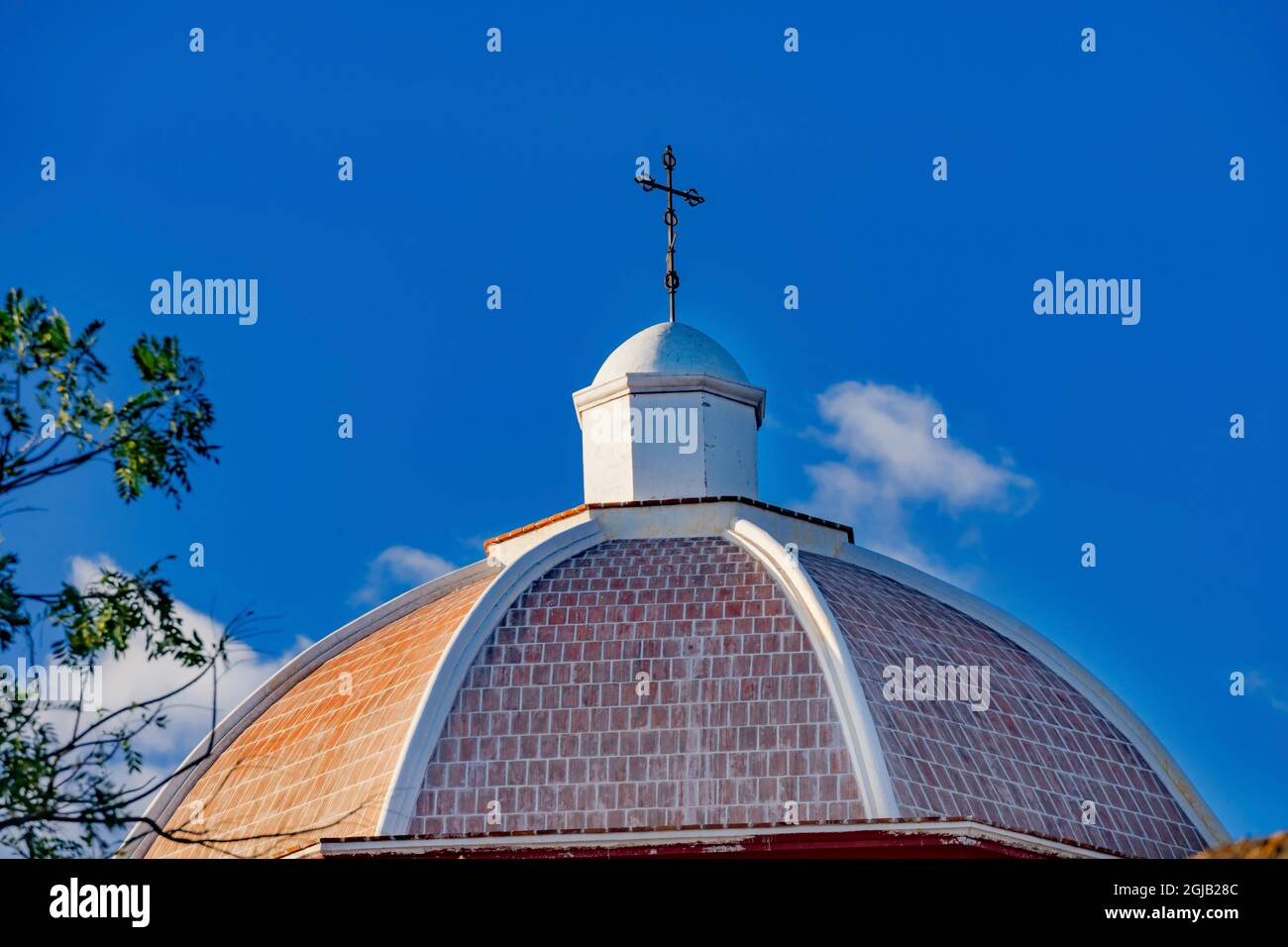 Chiesa di Carmen Alto, Oaxaca, Juarez, Messico. Foto Stock