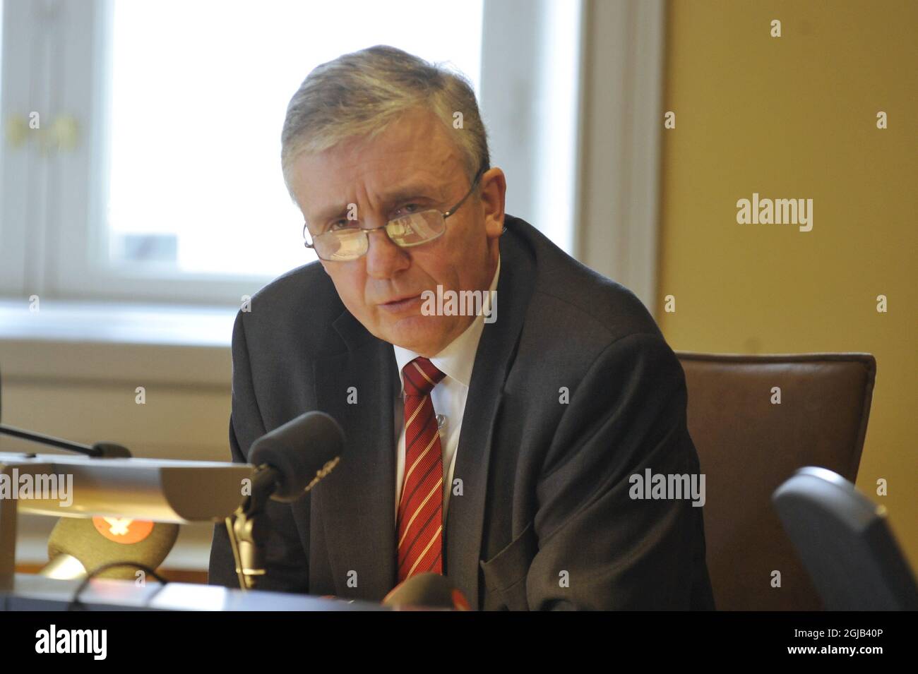 *** file picture*** STOCCOLMA 20100205 Fredrik Wersall, attuale presidente della Corte Suprema svedese, sostituisce Svante Lindqvist come Maresciallo del Regno alla Corte reale svedese, il 1° settembre. Foto: Bertil Ericson/ SCANPIX kod 10000 Foto Stock