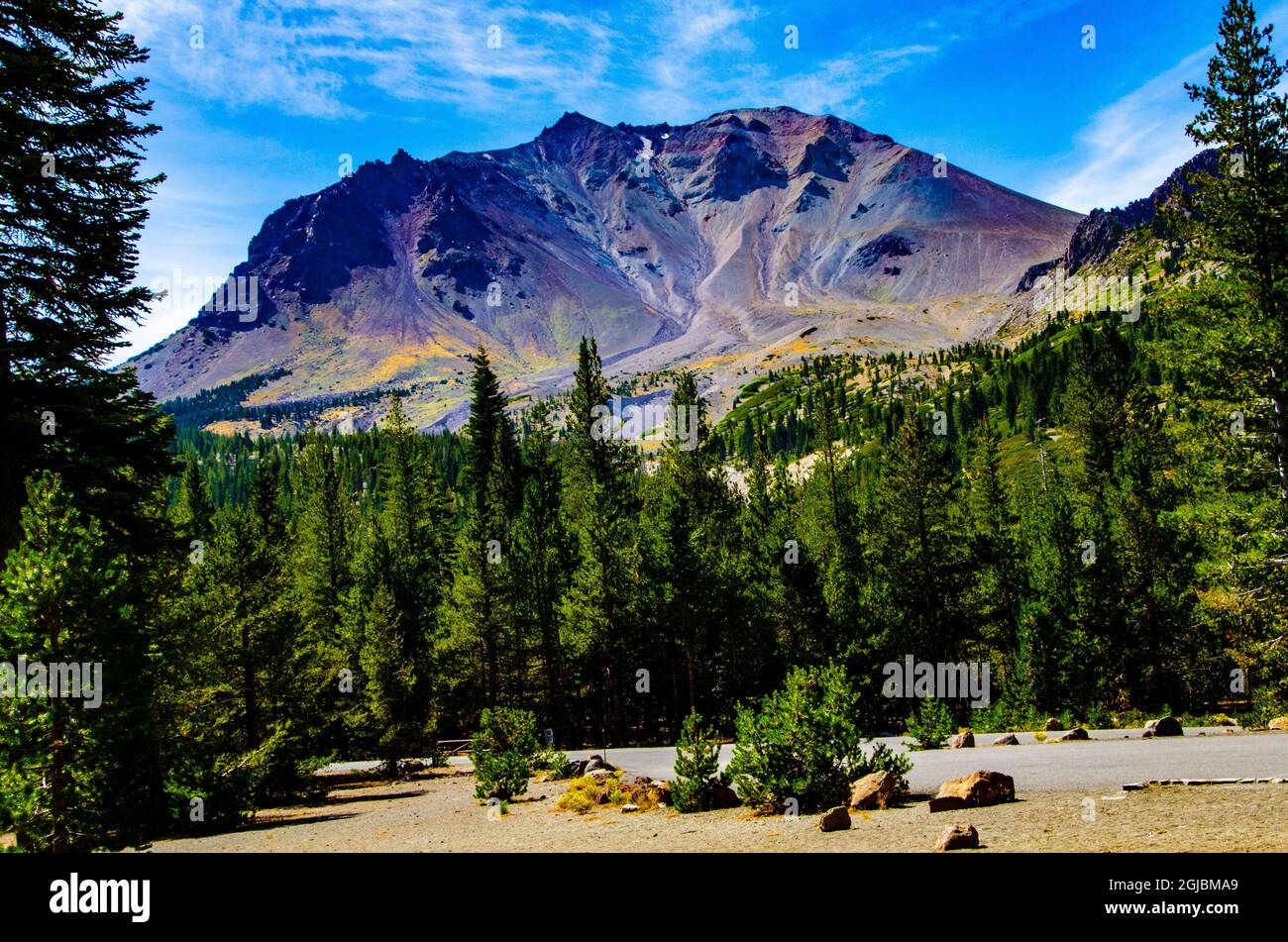 USA, California. Parco Nazionale vulcanico di Lassen, Chao Crags Foto Stock