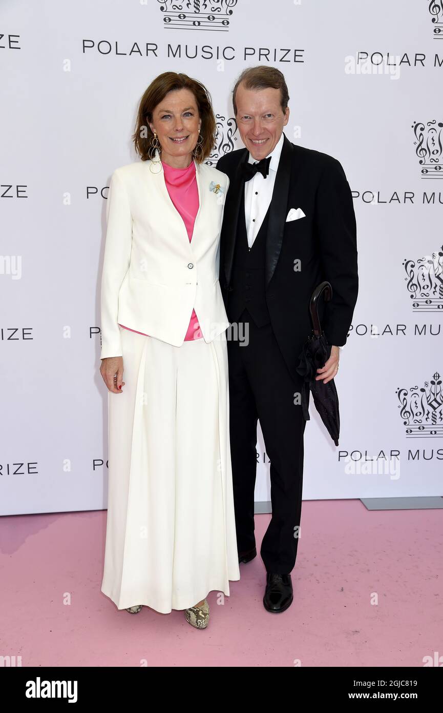 Statsfrun grevinnan Anna Hamilton e greve Peter Hamilton Polar Music Prize, Grand Hotel, Stoccolma, 2019-06-11 (c) Karin TÃ¶rnblom / TT Foto Stock