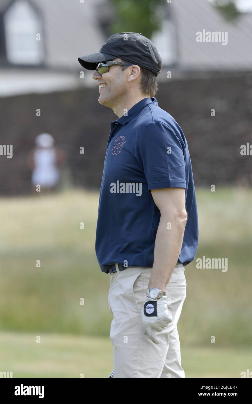 Prince Daniel ha partecipato al torneo di golf Victoria presso il centro di golf Ekerum, Borgholm, Oland, Svezia 13 luglio 2019 (c) Karin Tornblom / TT / kod 2377 Foto Stock