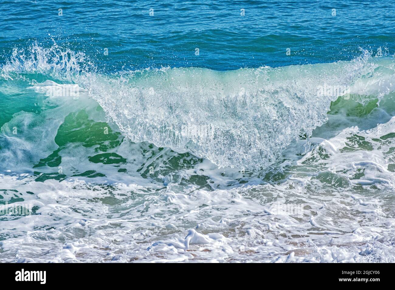 Crashing onde dell'oceano, Florida Foto Stock