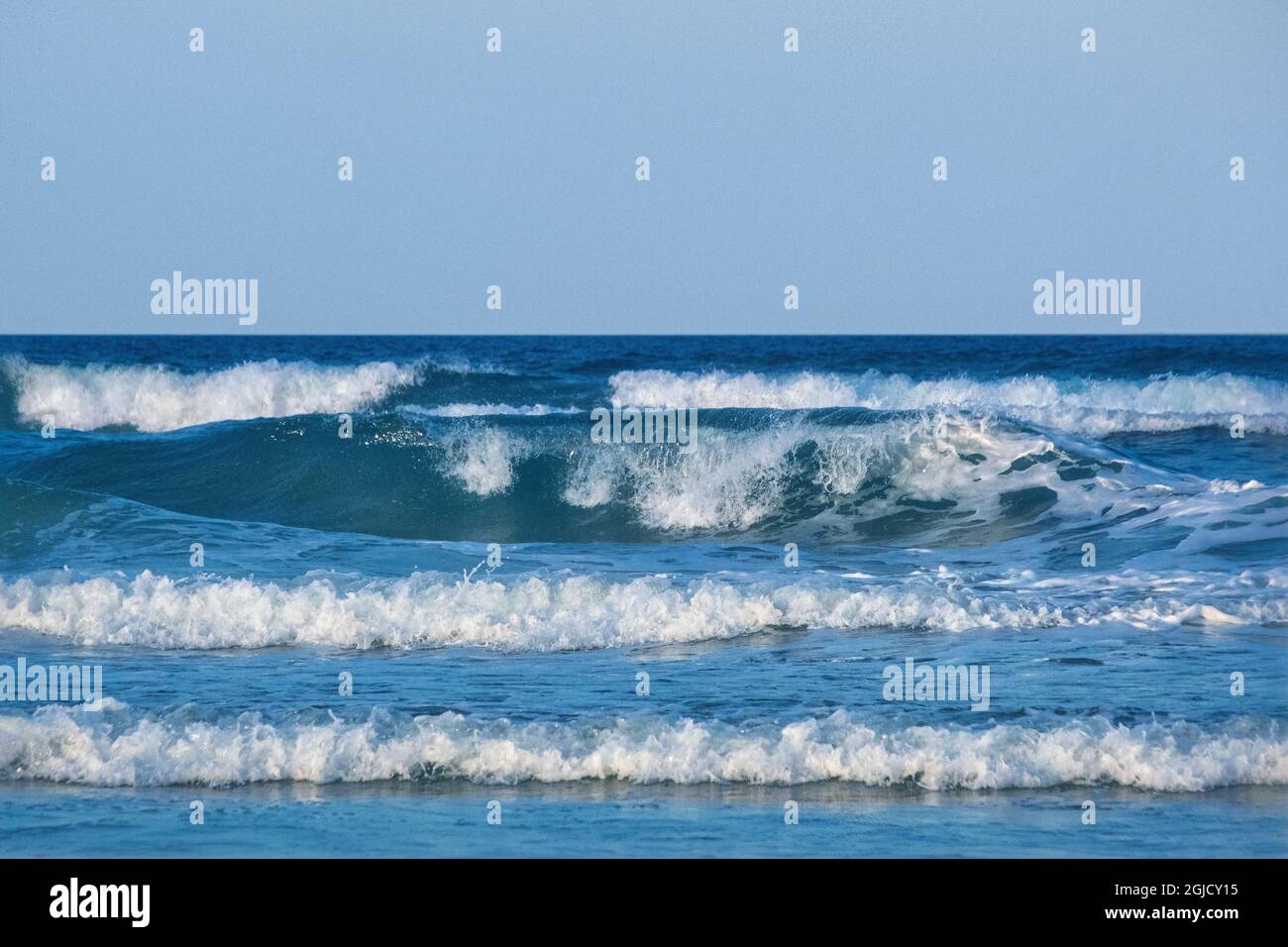 Crashing onde dell'oceano, Florida Foto Stock