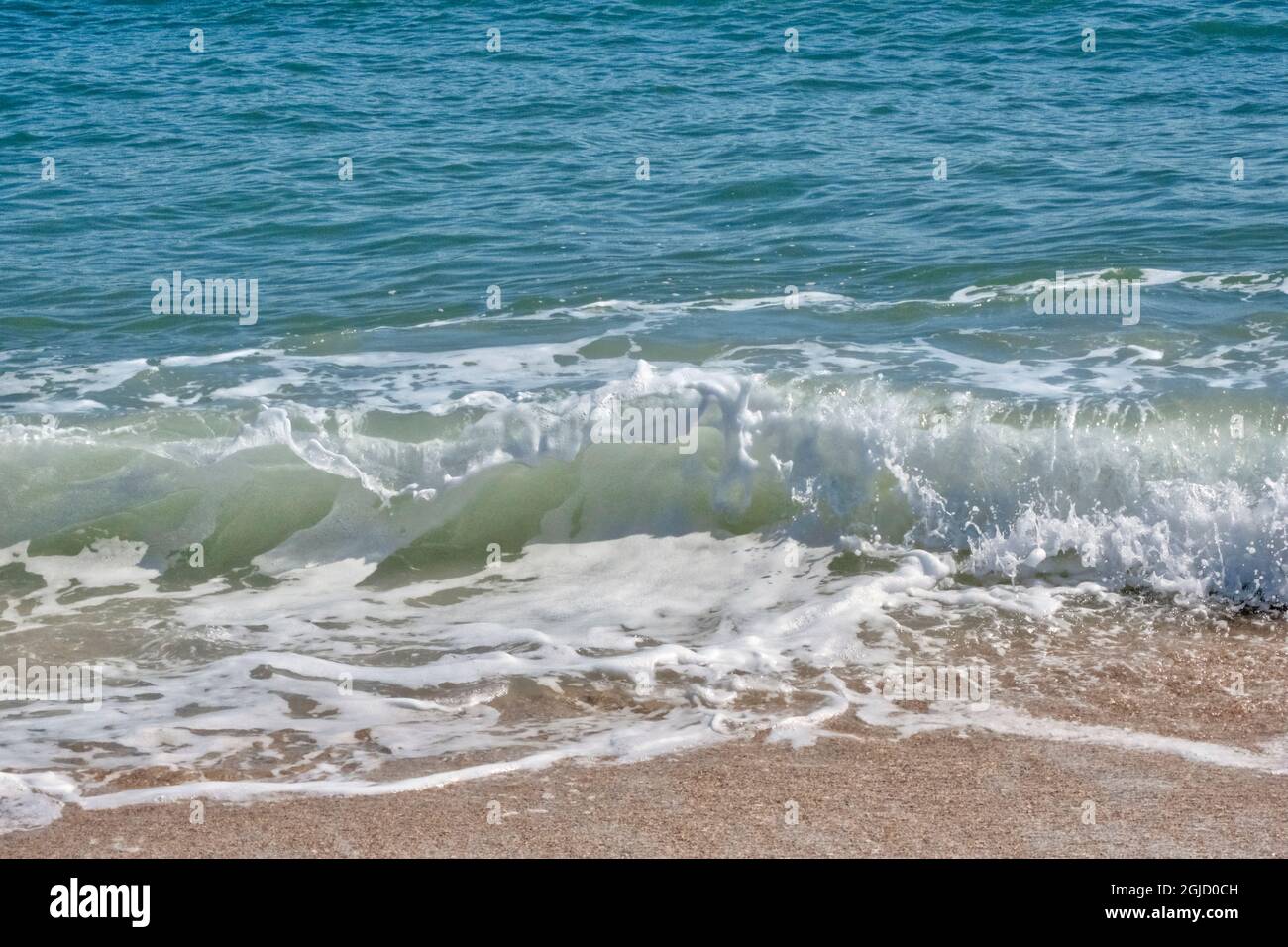 Crashing onde dell'oceano, Florida Foto Stock