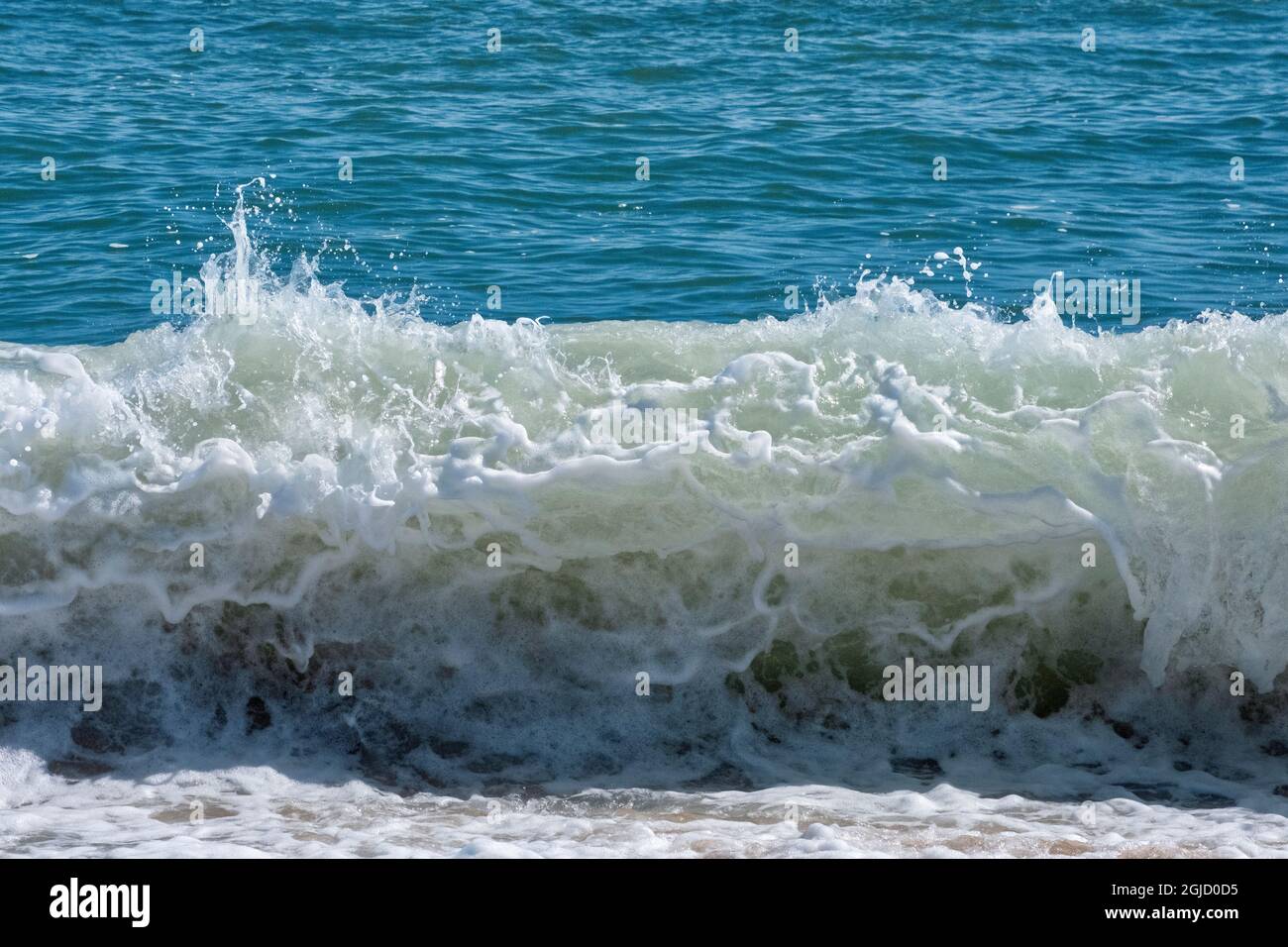Crashing onde dell'oceano, Florida Foto Stock
