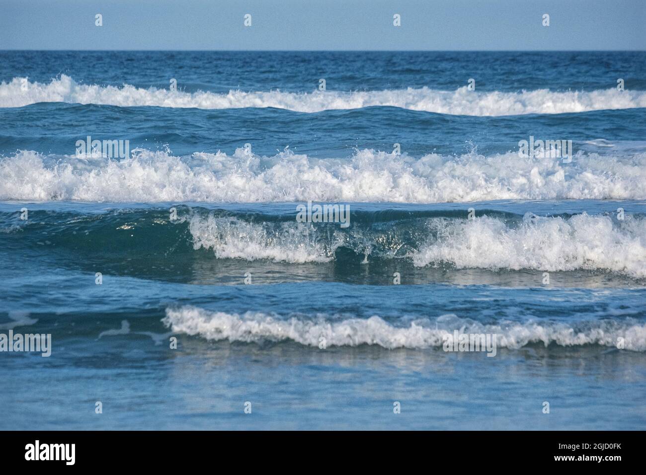Crashing onde dell'oceano, Florida Foto Stock
