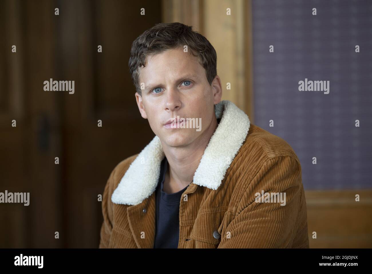 L'attore svedese Adam Palsson (svedese Adam Palsson) gioca il detective Kurt Wallander nella serie Netflix "Young Wallander" a Stoccolma, Svezia, 25 agosto 2020. Foto: Fredrik Sandberg / TT / code 10080 Foto Stock