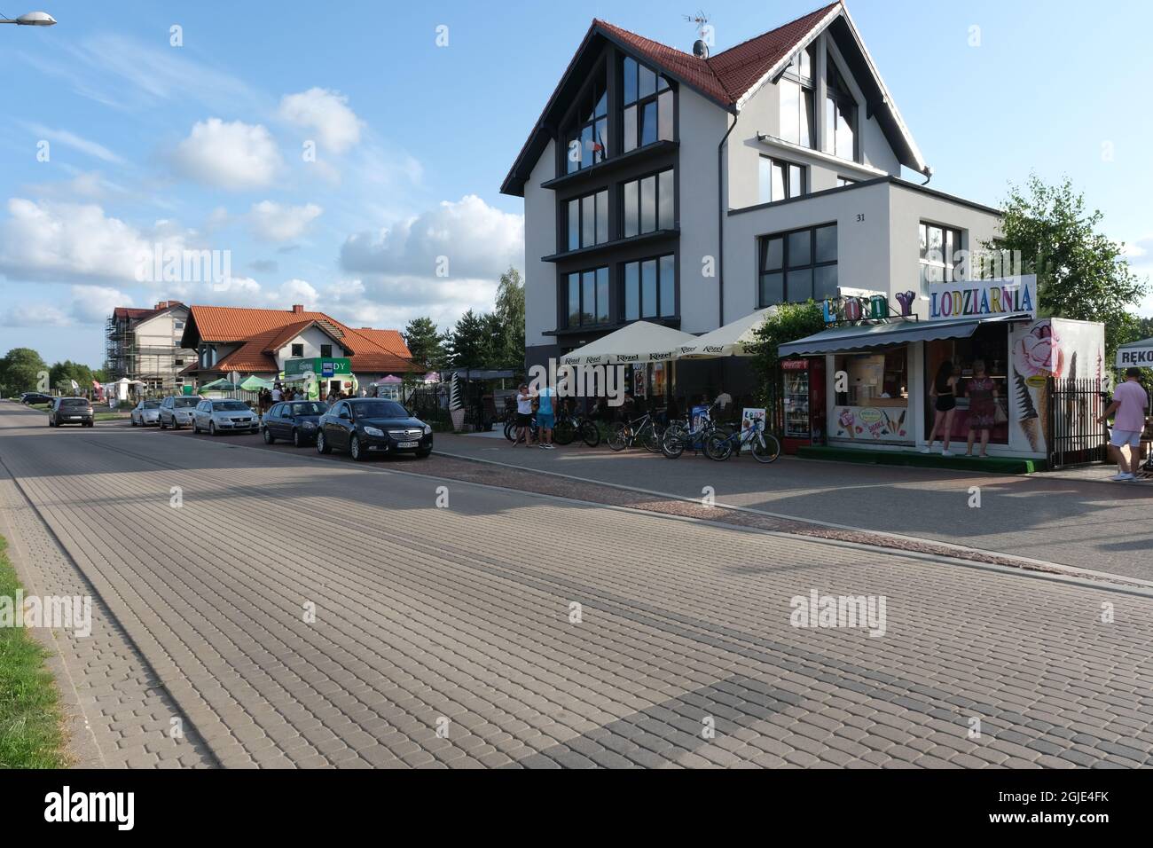 Goldap, Polonia - 18 luglio 2021: Goldap spa (Teznie w Goldapi). Estate giorno di sole Foto Stock