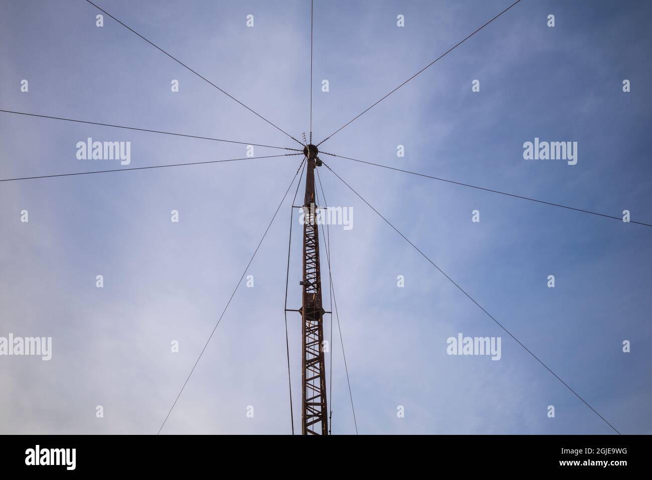 USA, Massachusetts, Cape Ann, Gloucester. Il derrick della cava del granito usato per sollevare le pietre Foto Stock