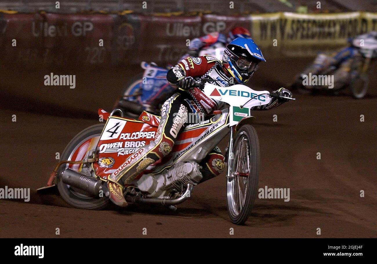 Il vincitore Leigh Adams in azione Foto Stock