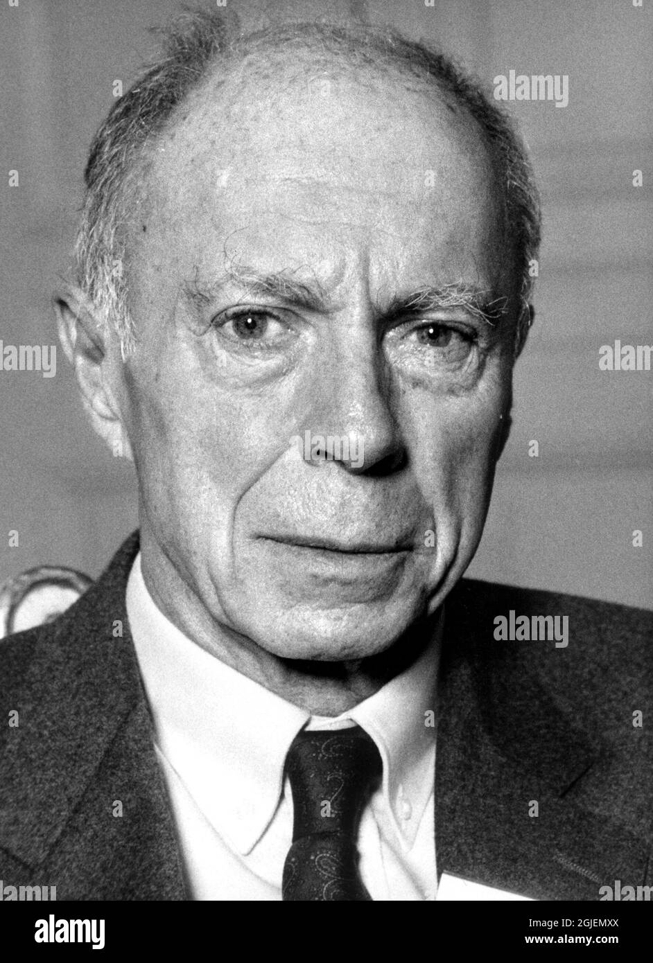 Claude Simon, premio Nobel per la letteratura 1985 Foto Stock
