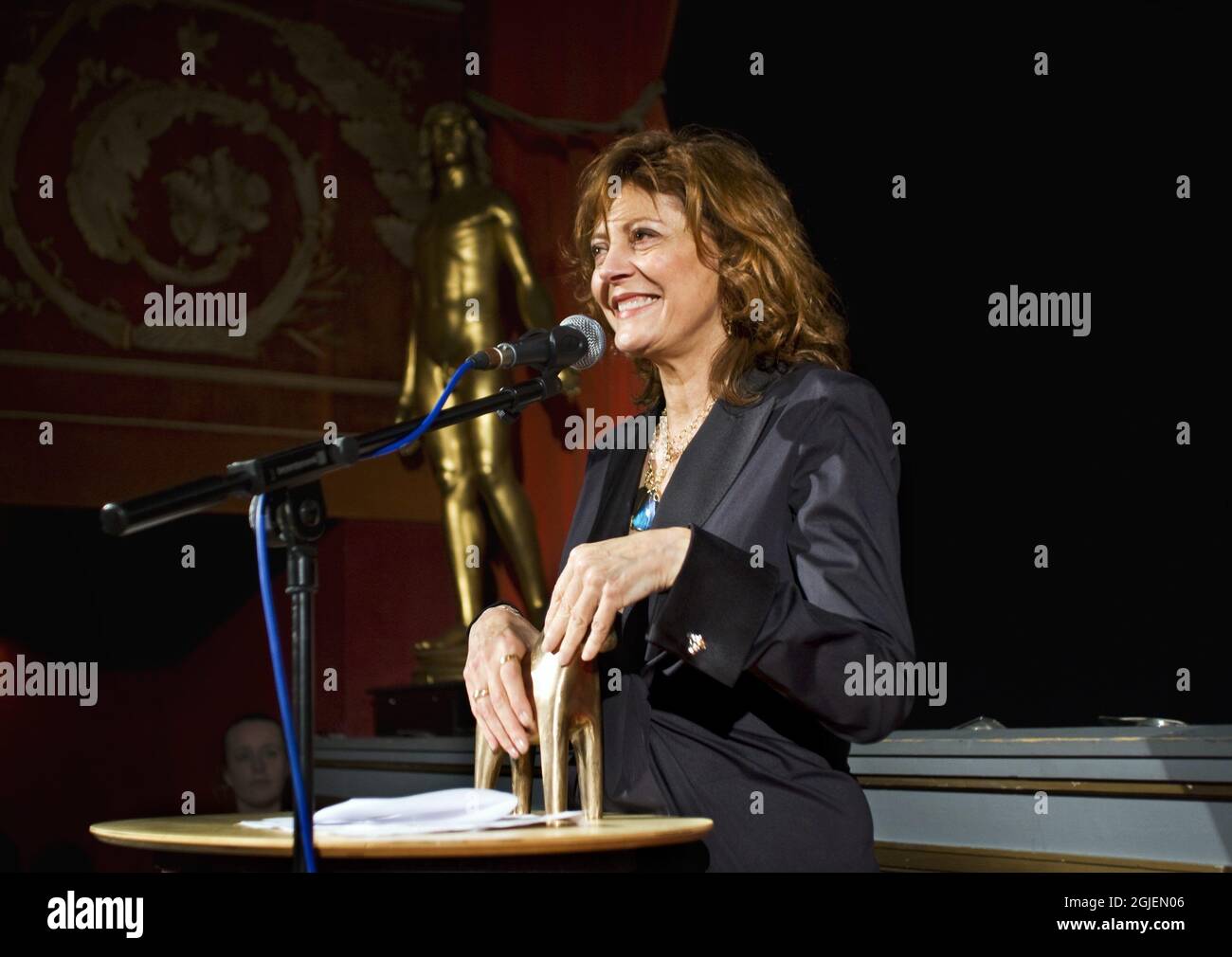 Susan Sarandon riceve il premio Stockholm Lifetime Achievement Award al Festival di Stoccolma. Foto Stock