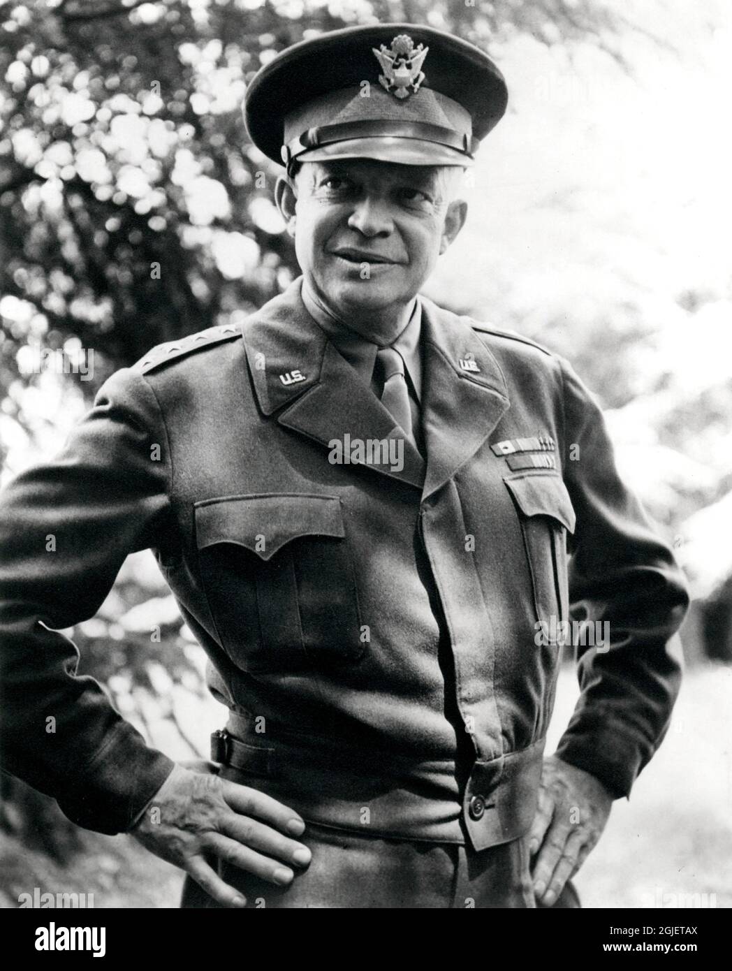 Generale Dwight D Eisenhower nel 1943 Foto Stock