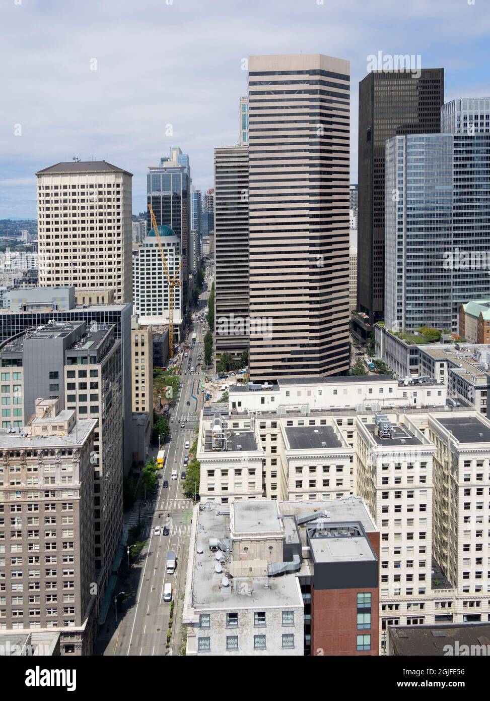 Washington, Seattle, 2nd Avenue Foto Stock