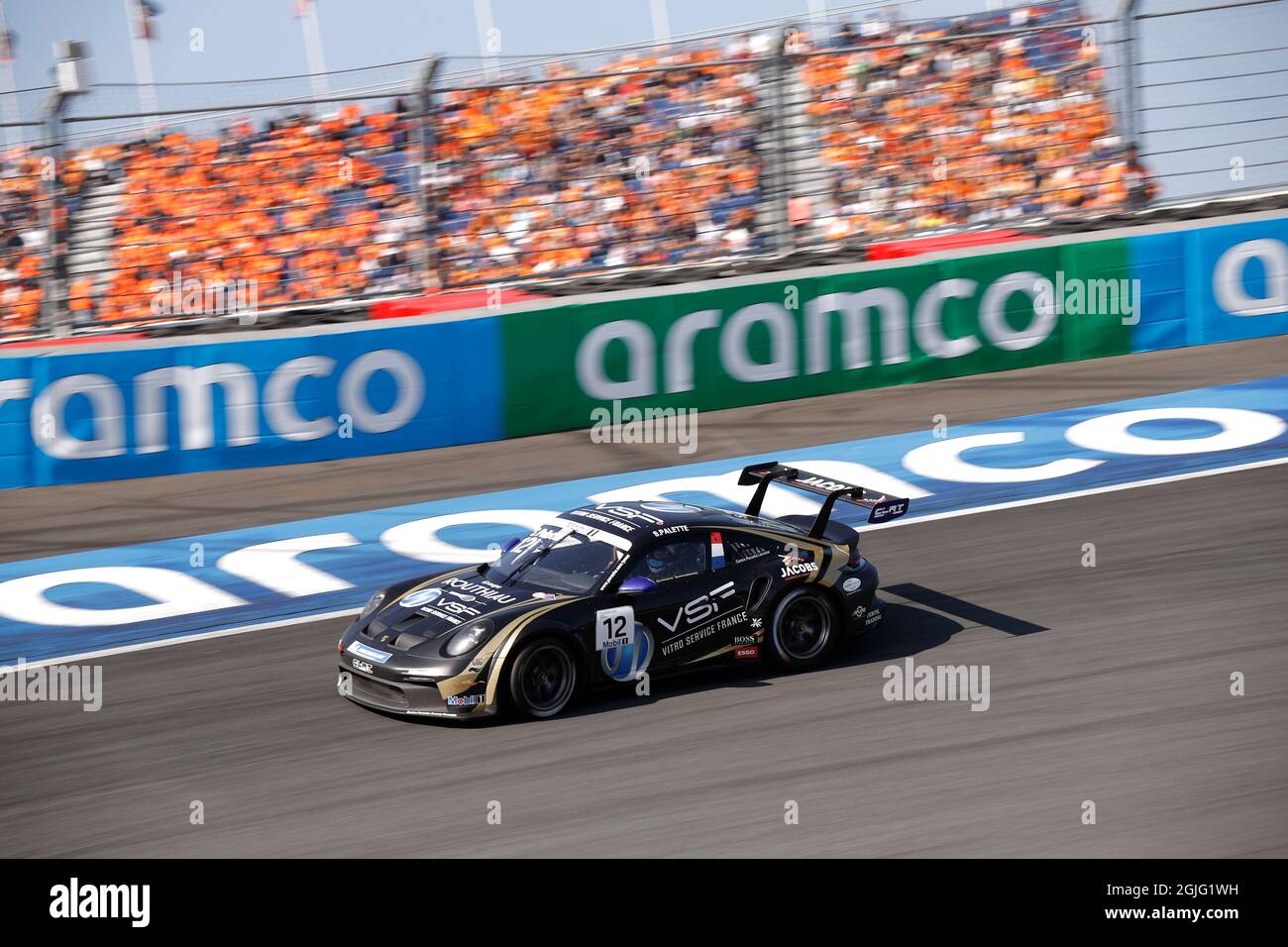 Zandvoort, Paesi Bassi. 5 settembre 2021. # 12 Steven palette (F, CLRT), Porsche Mobil 1 Supercup al circuito Zandvoort il 5 settembre 2021 a Zandvoort, Paesi Bassi. (Foto di HOCH ZWEI) Credit: dpa/Alamy Live News Foto Stock