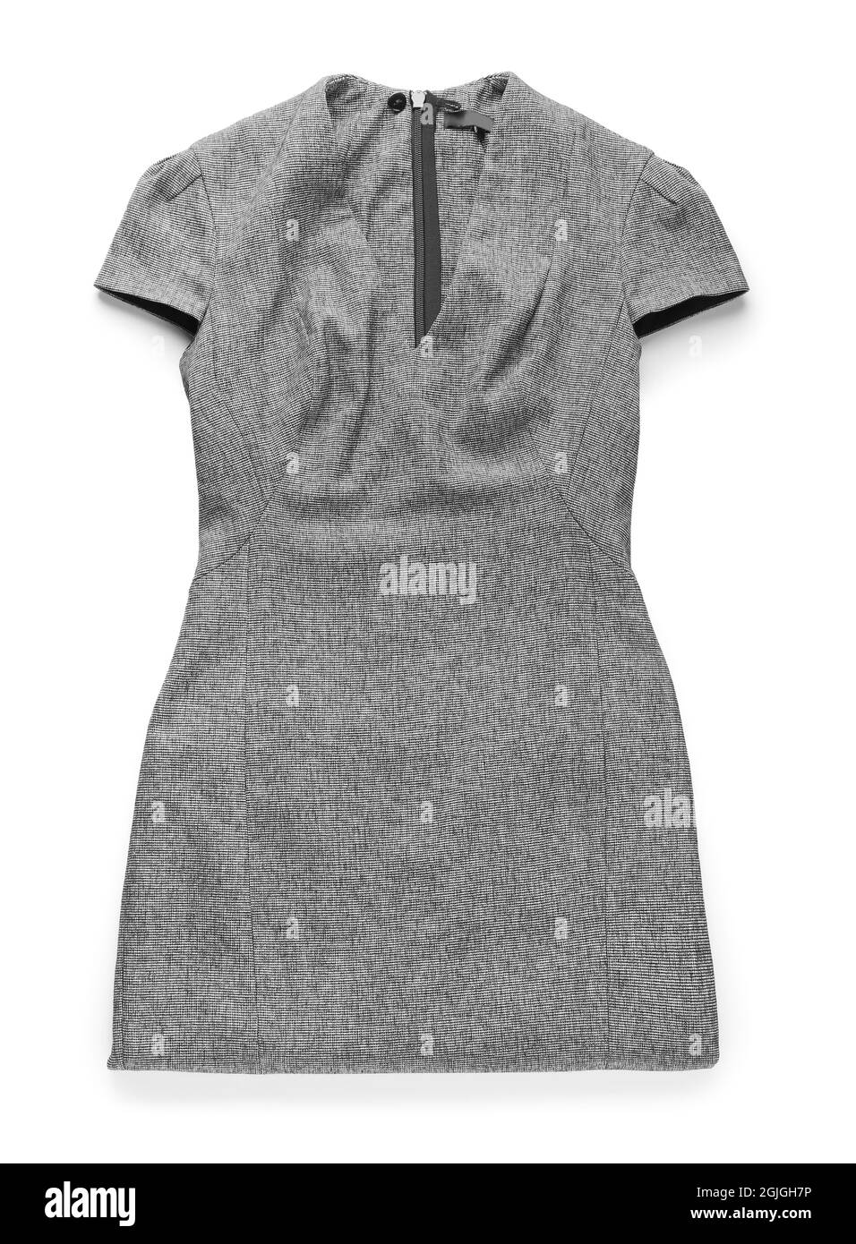 Elegante abito da donna su sfondo bianco Foto Stock