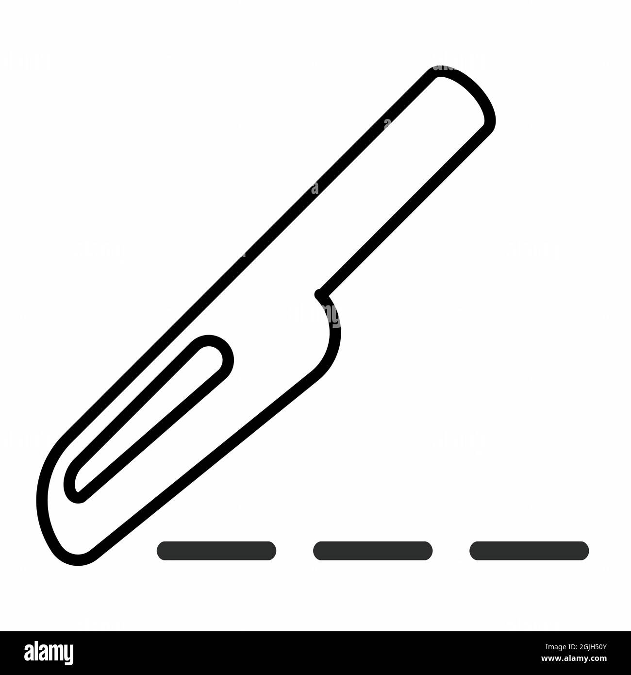 Icona vettore di chirurgia - stile linea - illustrazione semplice, tratto modificabile, modello di disegno vettore, buono per stampe, poster, annunci pubblicitari, annuncio Illustrazione Vettoriale