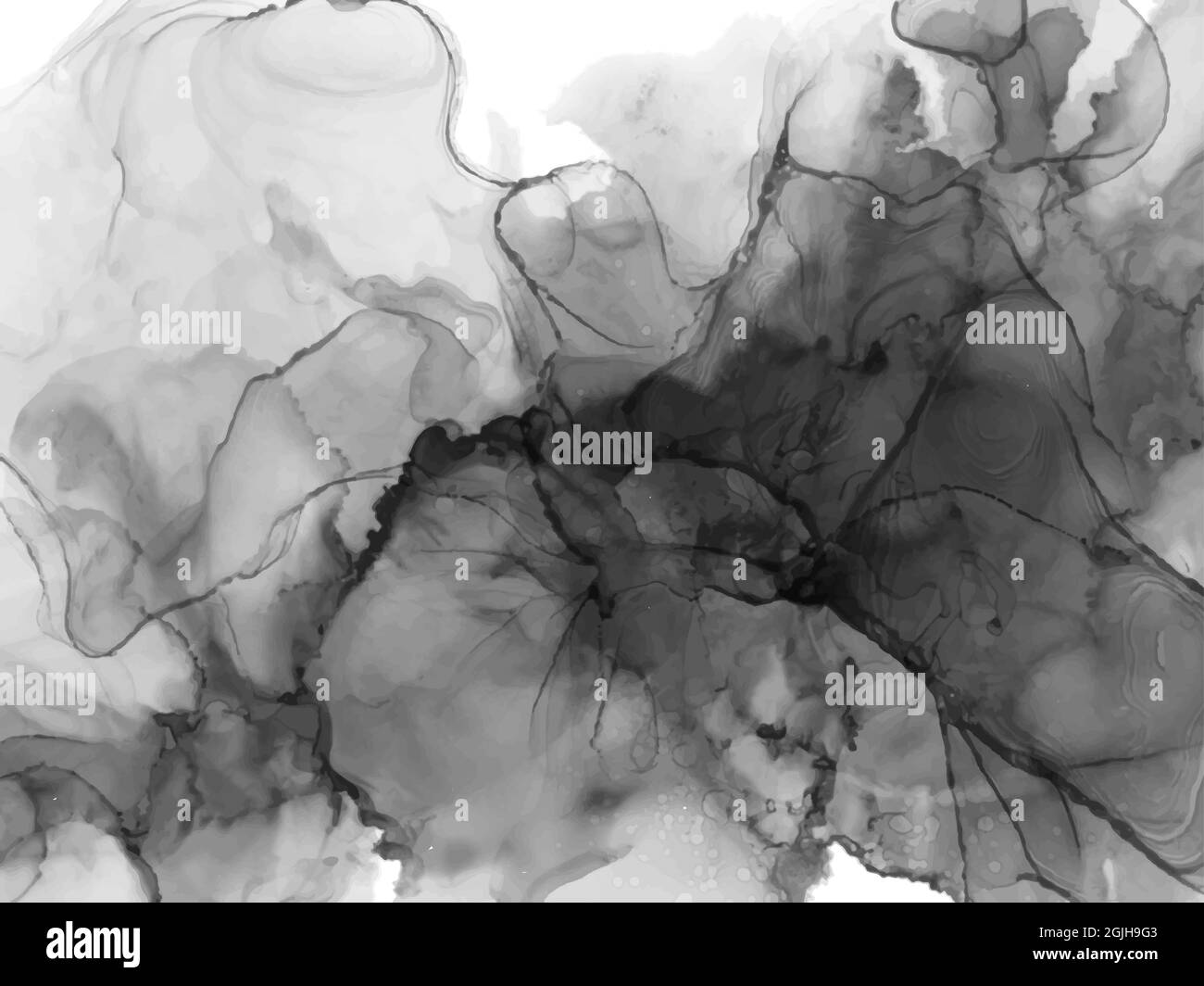 Abstract alcol inchiostro texture marmo stile sfondo. Disegno di illustrazione vettoriale EPS10. Illustrazione Vettoriale