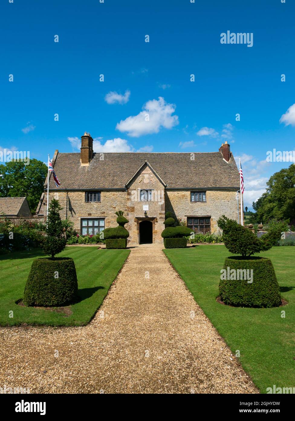 Sulgrave Manor, Banbury, Oxfordshire, Inghilterra, Regno Unito. Foto Stock