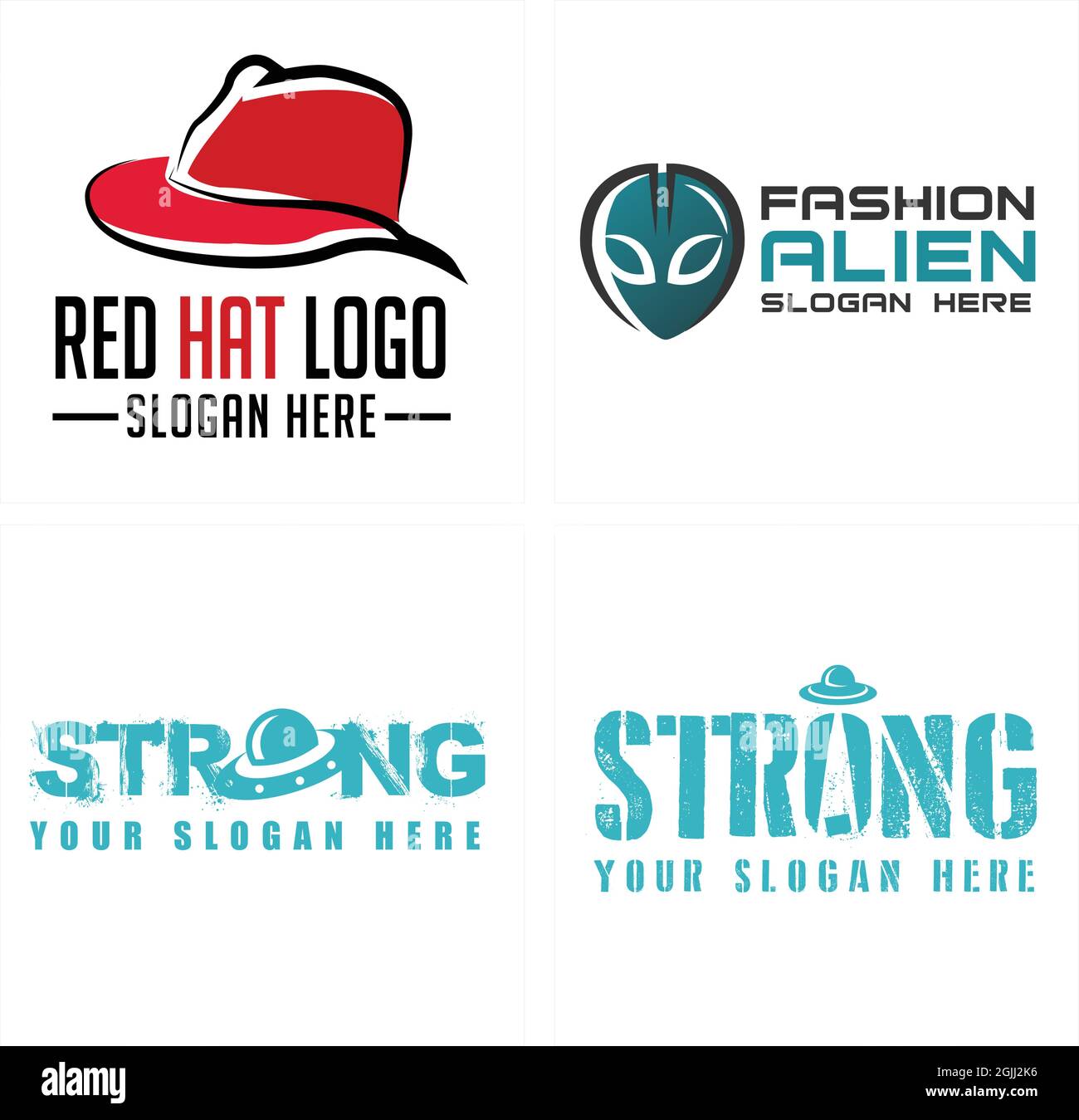 Abbigliamento moda cappello alieno astronave logo design Immagine e  Vettoriale - Alamy