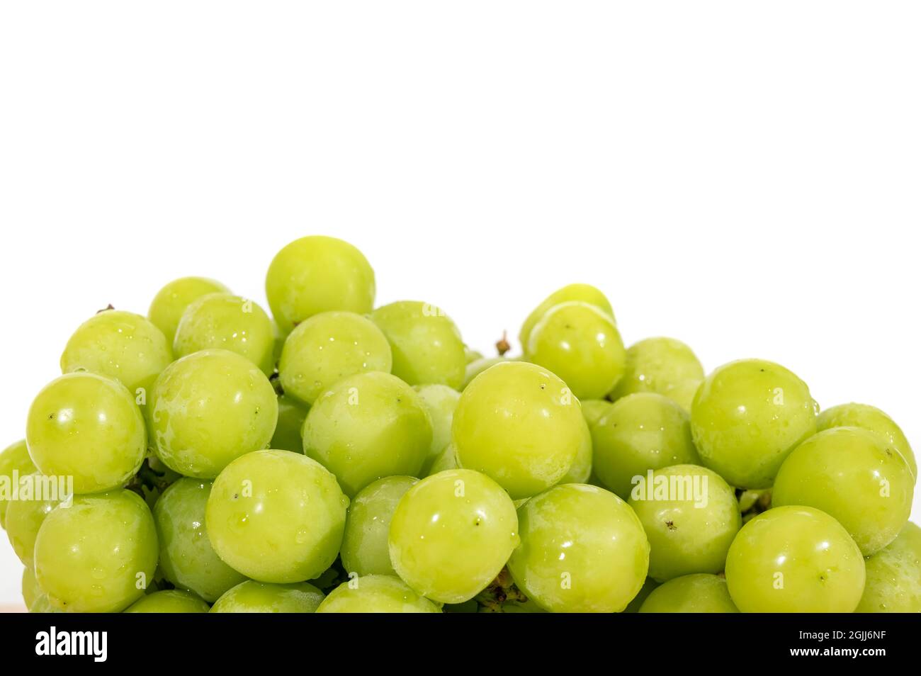 Shine uva Moscato isolato su sfondo bianco. Foto Stock