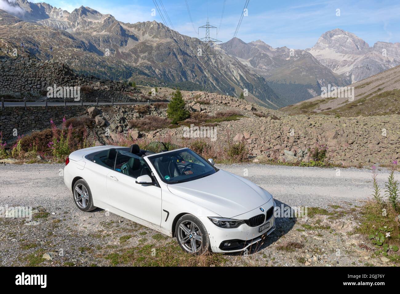 Passo dell'Albula, Bergun, Grigioni, Svizzera, Europa Foto Stock