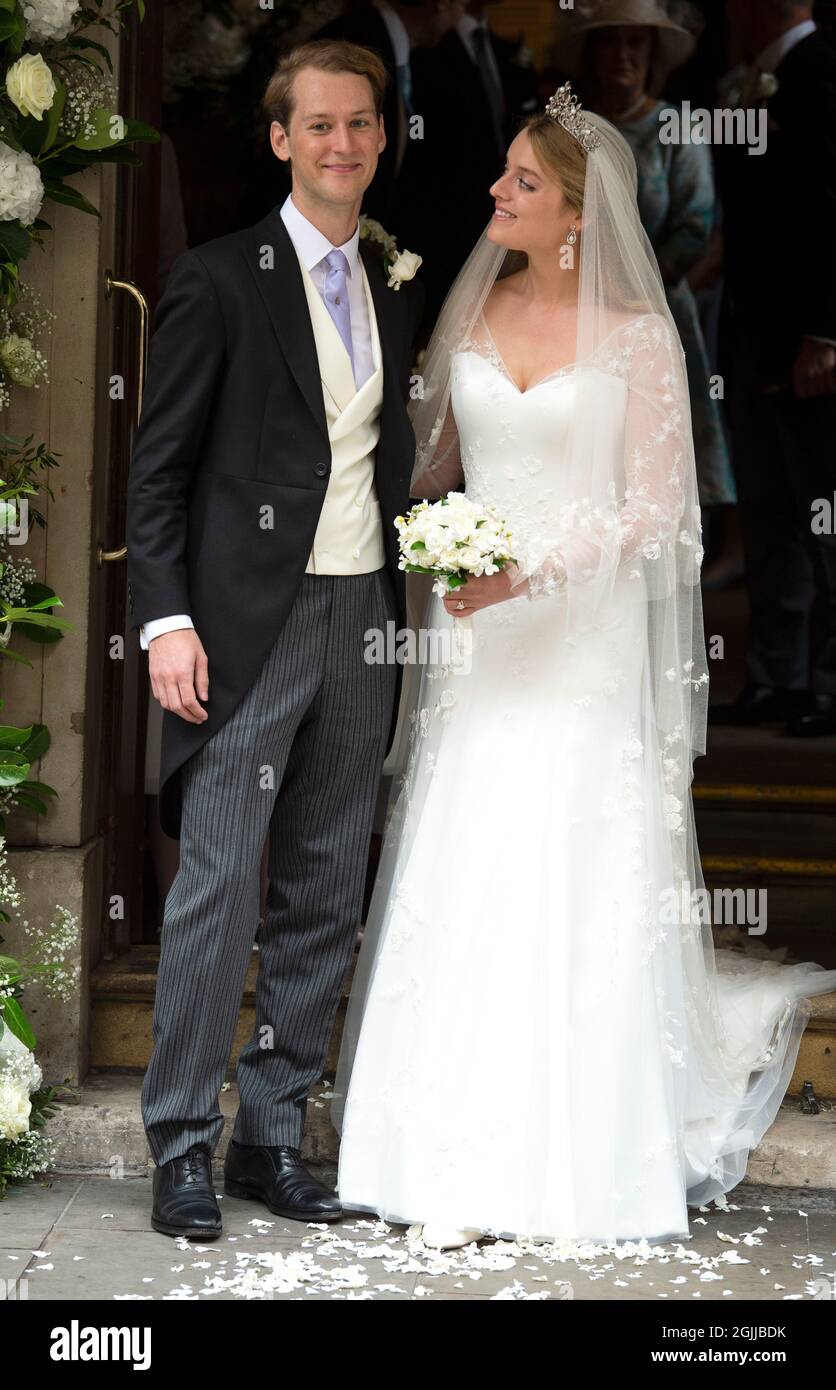 10 settembre 2021, Londra, Regno Unito il matrimonio di Flora Ogilvy e Timothy Vesterberg alla St George's Chapel, Piccadilly, Londra. Credit: Doug Peters/EMPICS/Alamy Live News Foto Stock