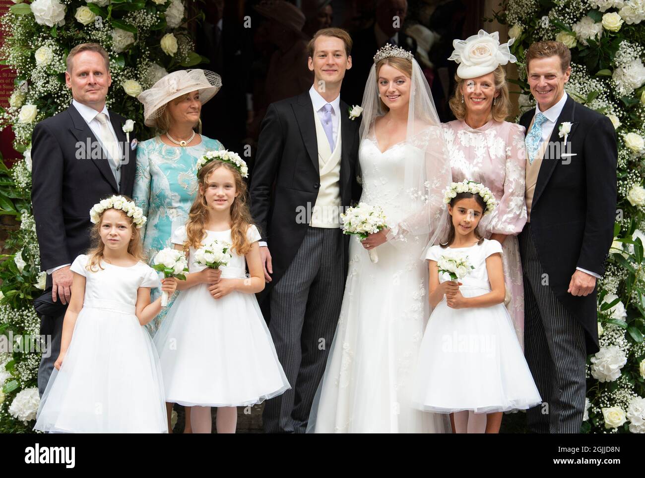 Londra, Regno Unito. 10 Settembre 2021. 10 settembre 2021, Londra, Regno Unito il matrimonio di Flora Ogilvy e Timothy Vesterberg matrimonio alla St George's Chapel, Piccadilly, Londra. Credit: Doug Peters/Alamy Live News Foto Stock