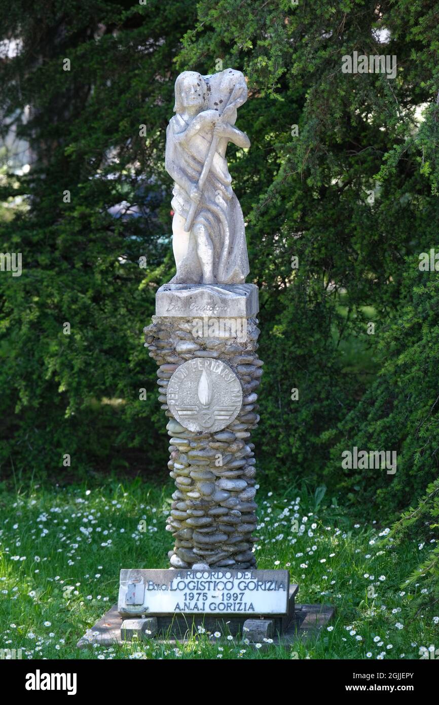 Gorizia, Italia. Parco della rimembranza. Monumenti per ricordare le vittime della prima guerra mondiale in difesa della patria. Friuli Venezia Giulia. Foto Stock