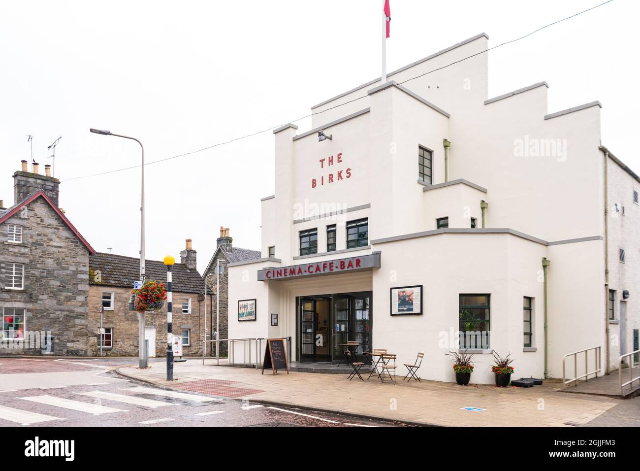 The Birks art deco cinema indipendente, Aberfeldy, Perthshire, Scozia, Regno Unito Foto Stock