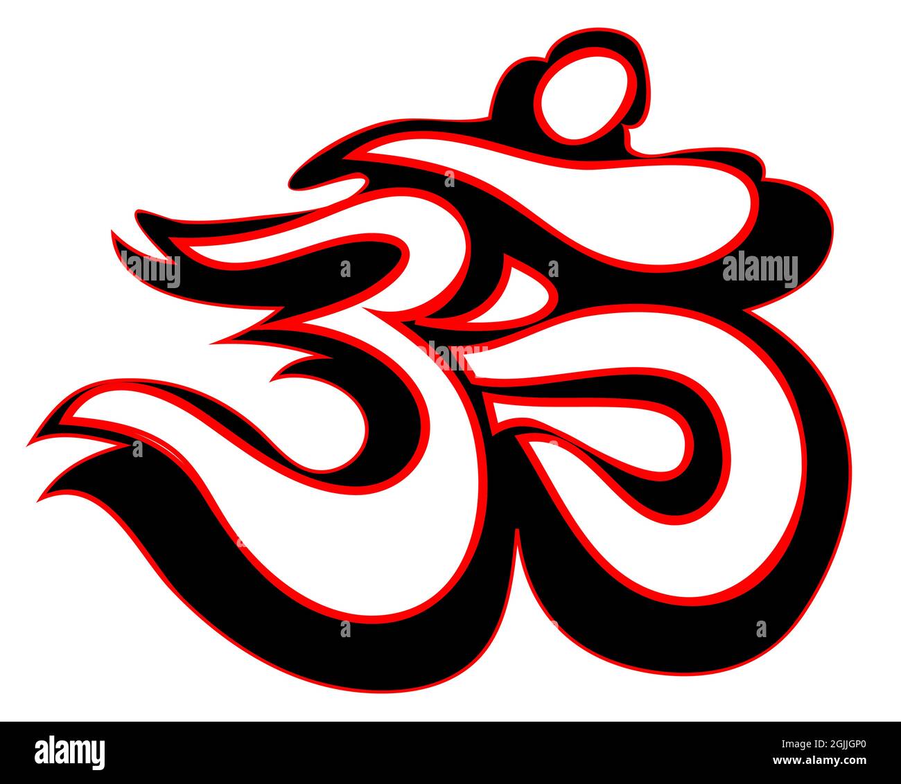 Graffity con 35 numeri testo stratificato eps10 illustrazione vettoriale isolato su sfondo bianco. Illustrazione Vettoriale