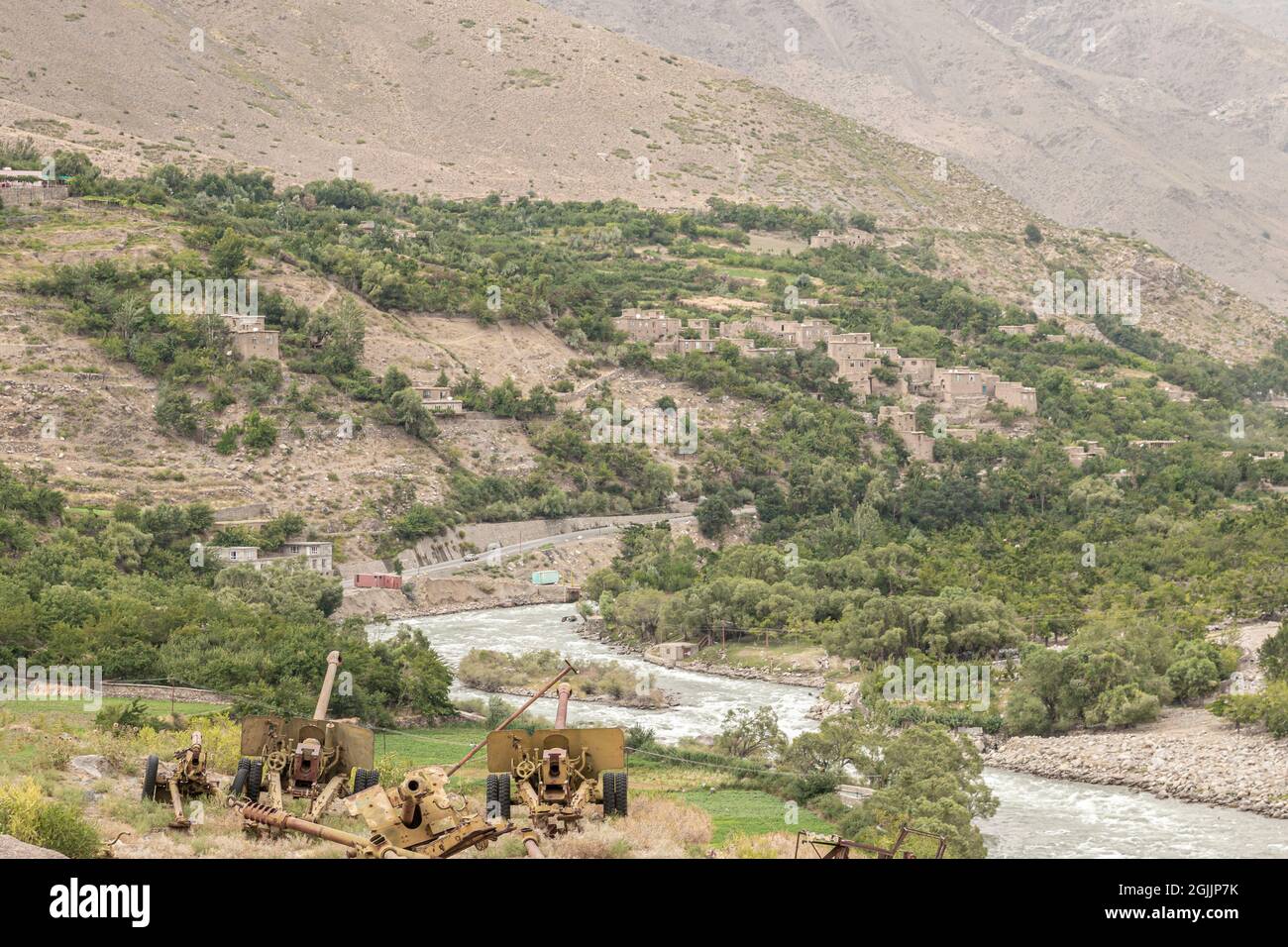 La Valle Panjshir in Afghanistan Foto Stock
