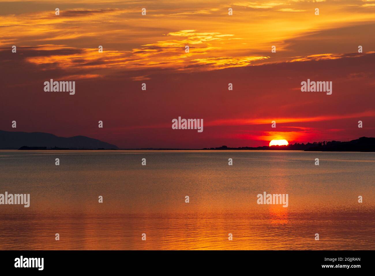 Autunno Tralee Bay, Contea di Kerry, Irlanda Foto Stock