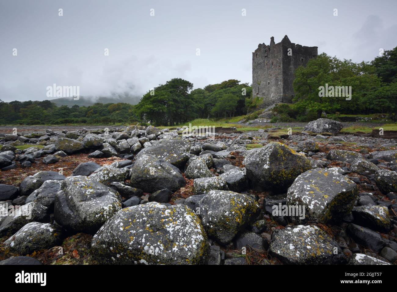 Castello di Moy. Lochbuie. Isola di Mull. Argyll e Bute. Scozia. REGNO UNITO. Foto Stock