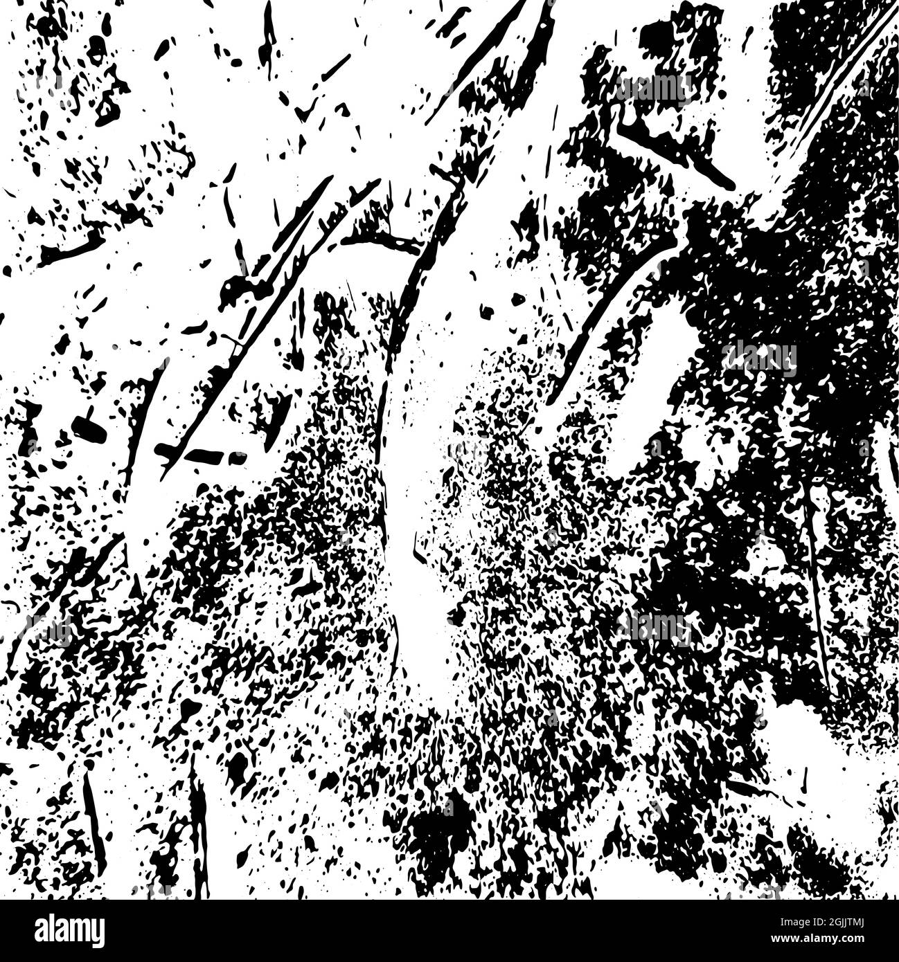 Grunge grunge sfondo nero. Polvere sovrapposizione tessuto di distress. Elemento di design sporco e frantumato. Illustrazione vettoriale. Ideale per creare un effetto grungy Illustrazione Vettoriale