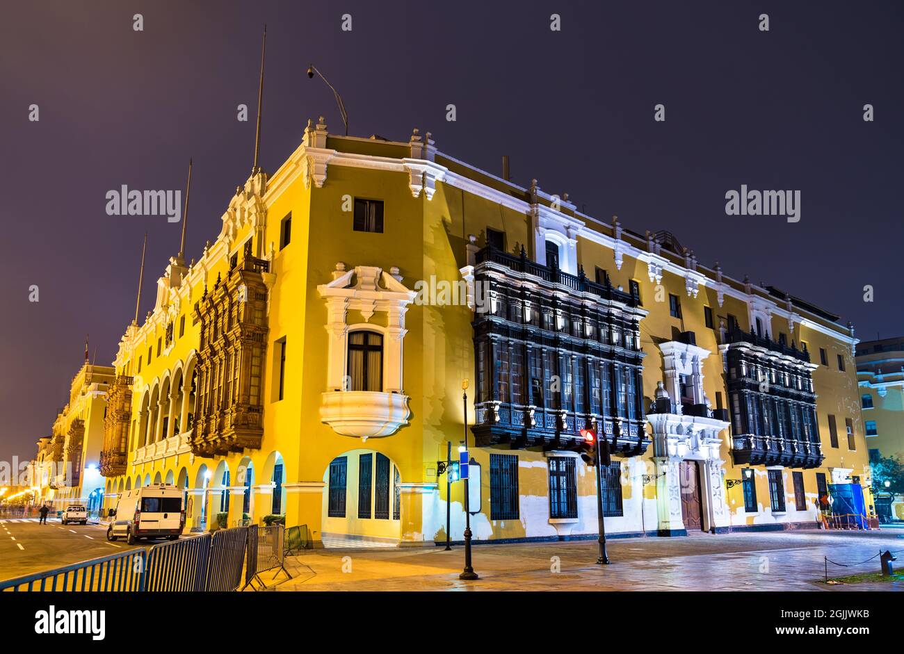 Il municipio di Lima in Perù Foto Stock